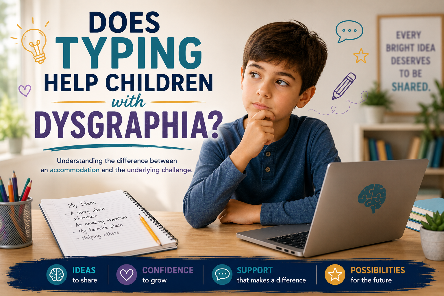 Does typing help children with Dysgraphia