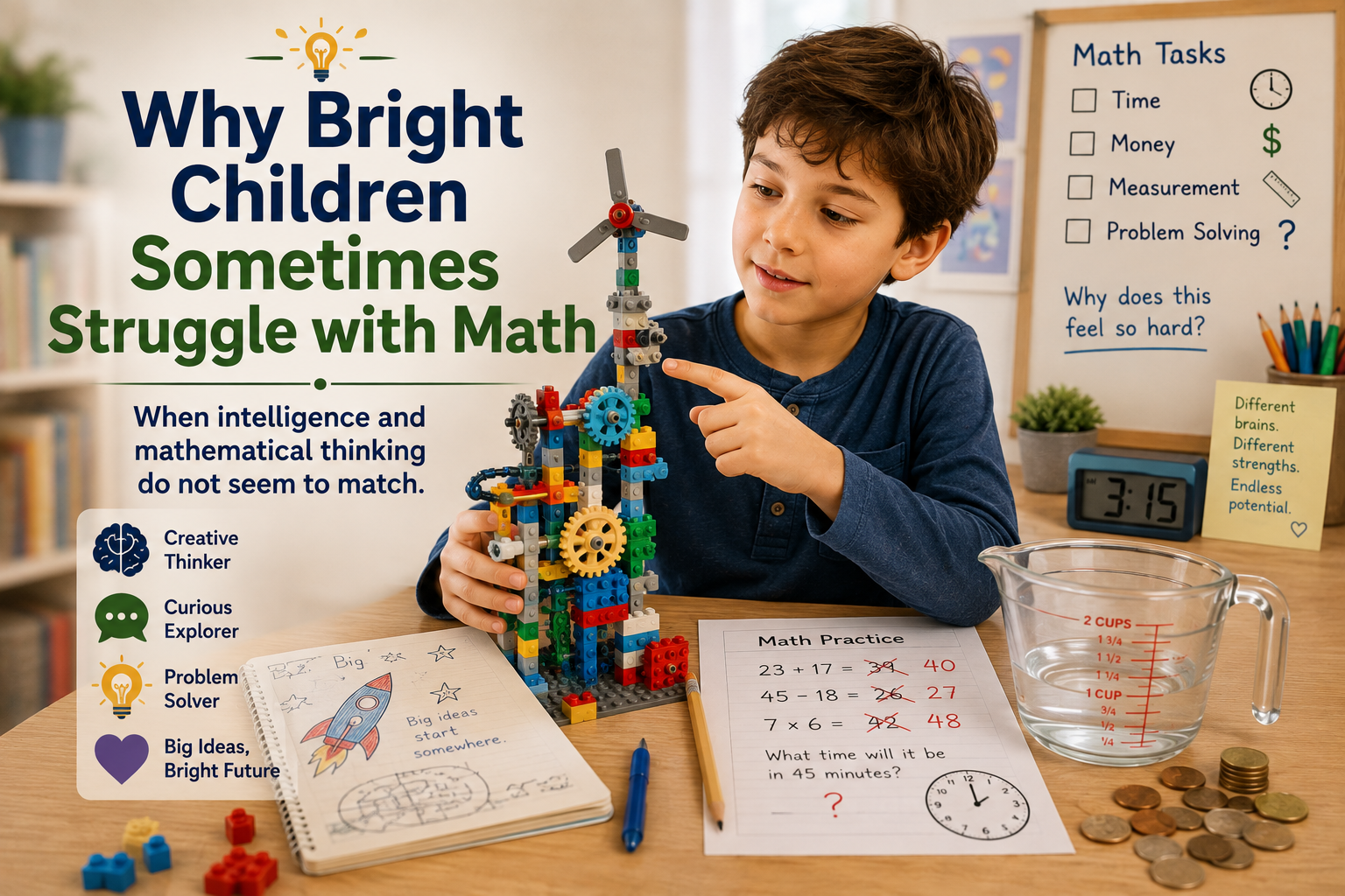 Why Bright Children Sometimes Struggle with Math