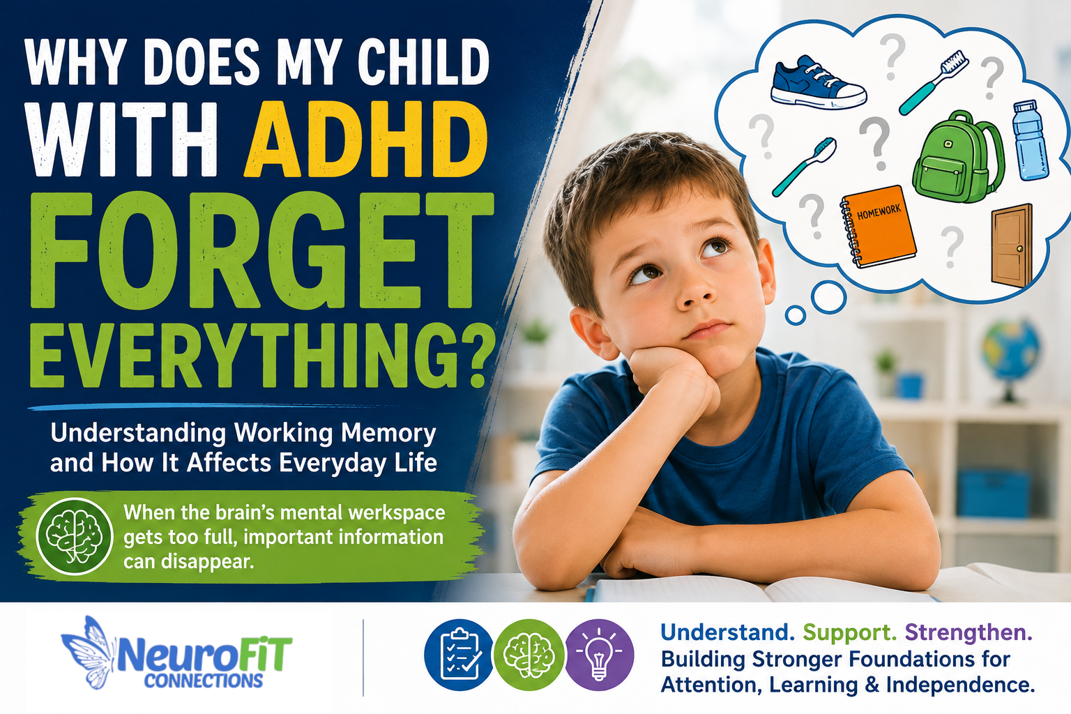 Why does my child with ADHD forget EVERYTHING