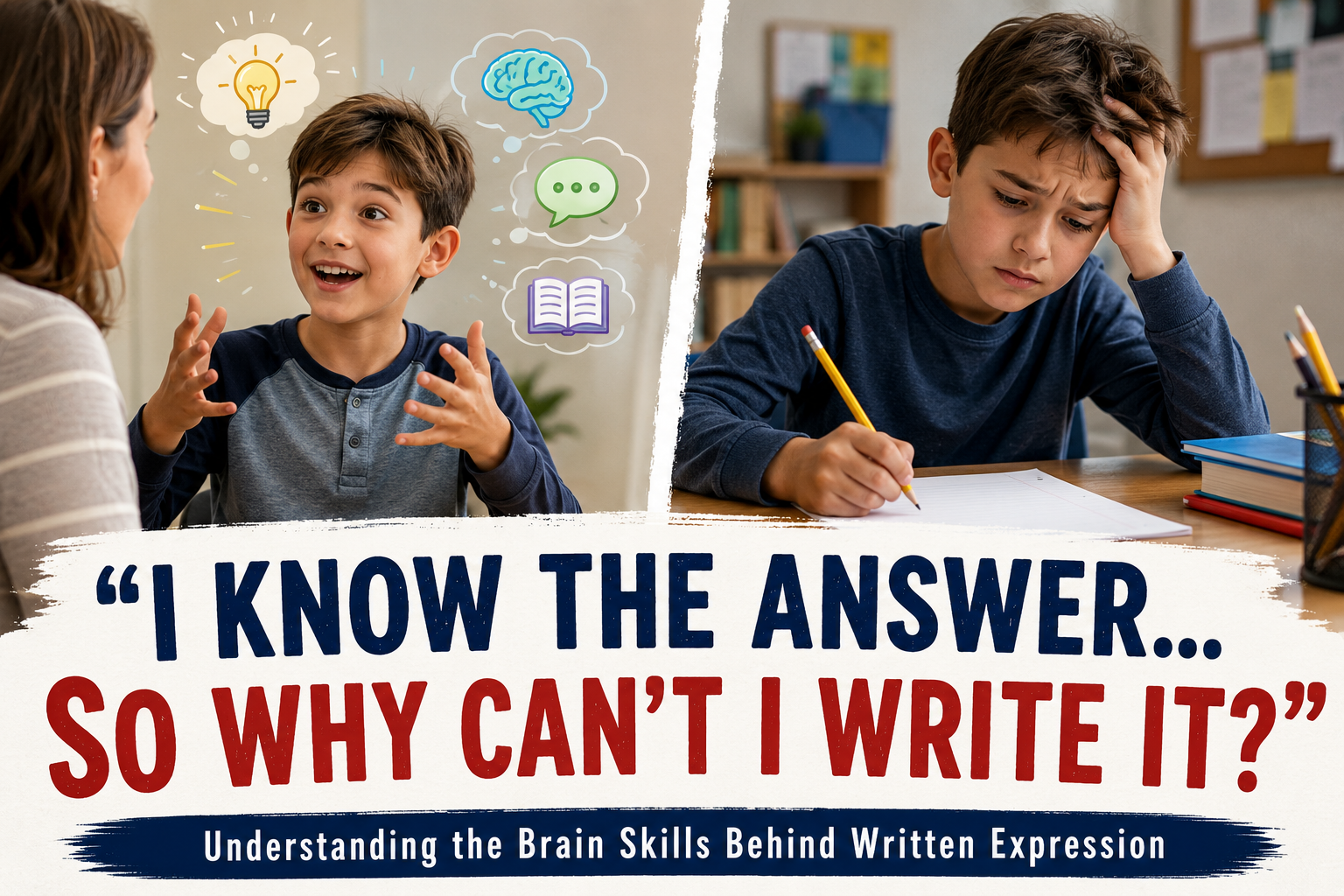 I know the answer! Why can't I write it?